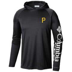 Pittsburgh Pirates Columbia Terminal Tackle Long Sleeve Hoodie T-Shirt - Black Hoodies