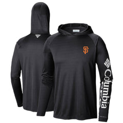San Francisco Giants Columbia Terminal Tackle Long Sleeve Hoodie T-Shirt - Black Hoodies