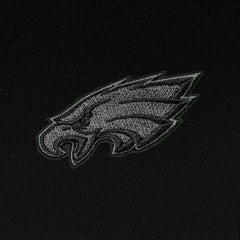 Philadelphia Eagles Antigua Tonal Logo Tribute Quarter-Zip Pullover Top Black