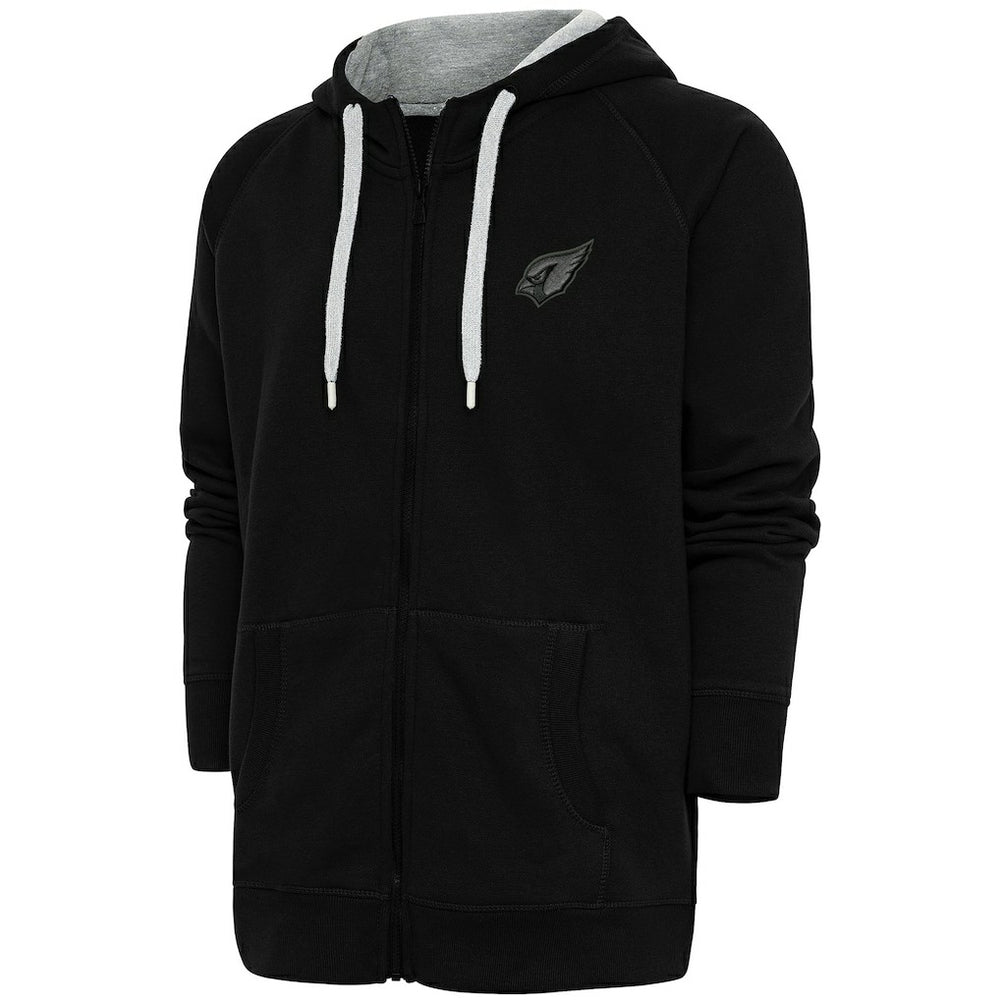 Arizona Cardinals Antigua Tonal Logo Victory Full-Zip Hoodie Black