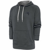 Tampa Bay Buccaneers Antigua Tonal Logo Victory Pullover Hoodie Charcoal