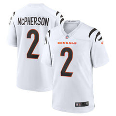 NFL Evan McPherson Cincinnati Bengals Game Player Jersey - White