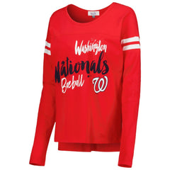 Washington Nationals Touch Women's Free Agent Long Sleeve T-Shirt - Red T-shirts