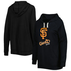 San Francisco Giants Touch Women's Pre-Game Raglan Pullover Hoodie - Black Hoodies