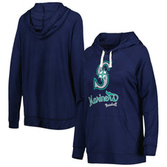 Seattle Mariners Touch Women's Pre-Game Raglan Pullover Hoodie - Navy Hoodies