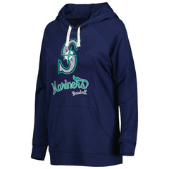 Seattle Mariners Touch Women's Pre-Game Raglan Pullover Hoodie - Navy Hoodies