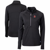 Tampa Bay Buccaneers Cutter & Buck Women's Throwback Logo Adapt Eco Knit Stretch Recycled Half-Zip Pullover Top Black