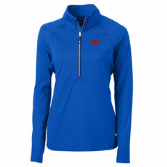 Buffalo Bills Cutter & Buck Women's Throwback Logo Adapt Eco Knit Stretch Recycled Half-Zip Pullover Top Royal