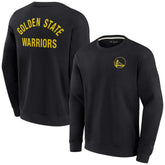 Golden State Warriors Unisex Elements Super Soft Fleece Pullover Sweatshirt Black