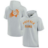 Phoenix Suns Unisex Elements Super Soft Fleece Short Sleeve Pullover Hoodie Gray