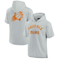 Phoenix Suns Unisex Elements Super Soft Fleece Short Sleeve Pullover Hoodie Gray