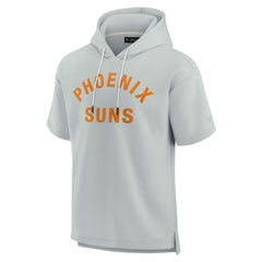 Phoenix Suns Unisex Elements Super Soft Fleece Short Sleeve Pullover Hoodie Gray