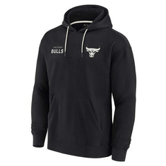 Chicago Bulls Unisex Elements Super Soft Fleece Pullover Hoodie Black