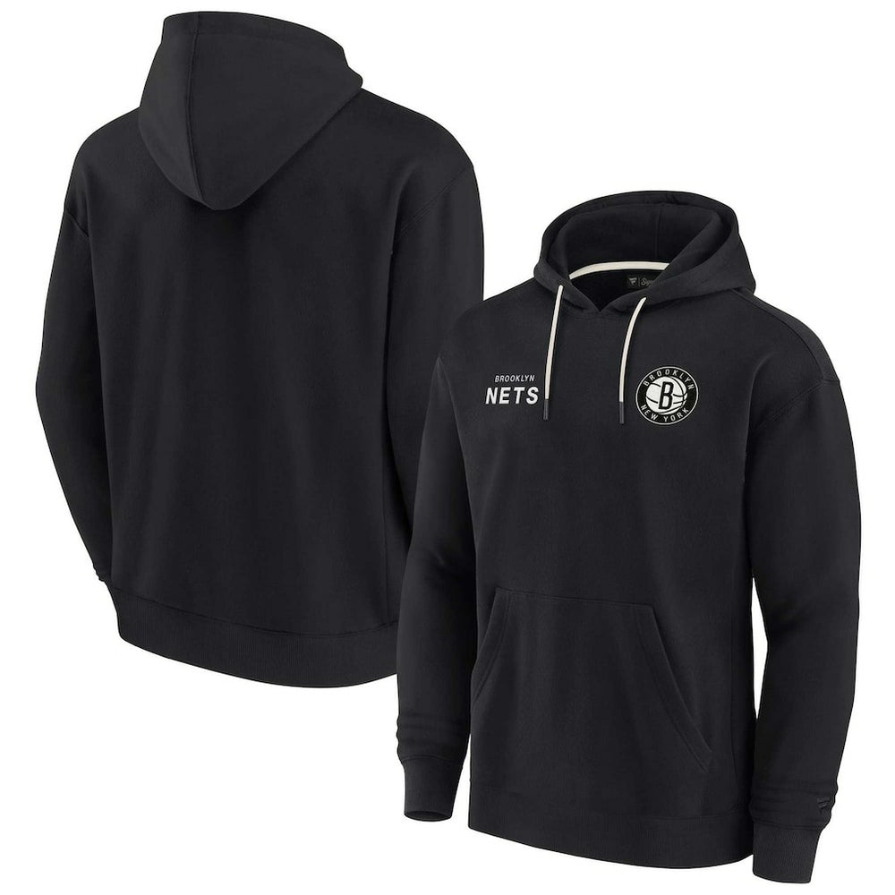 Brooklyn Nets Unisex Elements Super Soft Fleece Pullover Hoodie Black