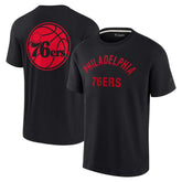 Philadelphia 76ers Unisex Elements Super Soft Short Sleeve T-Shirt Black