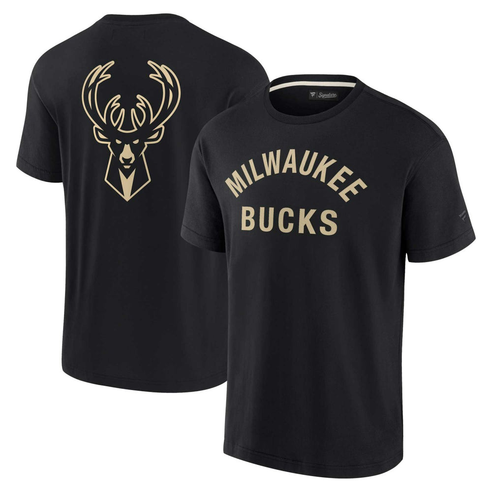 Milwaukee Bucks Unisex Elements Super Soft Short Sleeve T-Shirt Black