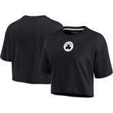 Boston Celtics Women's Elements Super Soft Boxy Cropped T-Shirt Black