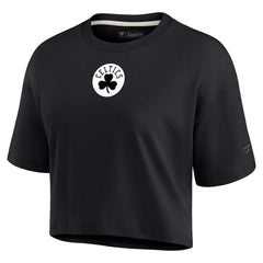 Boston Celtics Women's Elements Super Soft Boxy Cropped T-Shirt Black