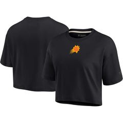 Phoenix Suns Women's Elements Super Soft Boxy Cropped T-Shirt Black