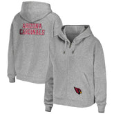 Arizona Cardinals WEAR by Erin Andrews Women's Team Full-Zip Hoodie Heathered Gray