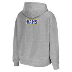 Los Angeles Rams WEAR by Erin Andrews Women's Team Full-Zip Hoodie Heathered Gray