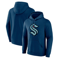 NHL Seattle Kraken Fanatics Primary Logo Pullover Hoodie - Deep Sea Blue