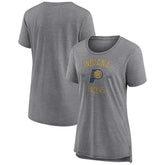 Indiana Pacers Women's Heritage Tri-Blend T-Shirt Heather Gray
