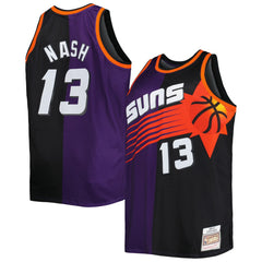 NBA Steve Nash Phoenix Suns Big & Tall Hardwood Classics 1996/97 Split Swingman Jersey - Purple/Black