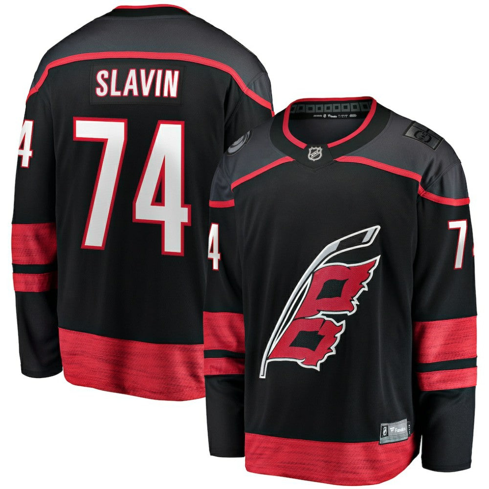 NHL Jaccob Slavin Carolina Hurricanes Fanatics Home Breakaway Player Jersey - Black