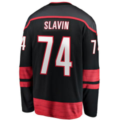 NHL Jaccob Slavin Carolina Hurricanes Fanatics Home Breakaway Player Jersey - Black