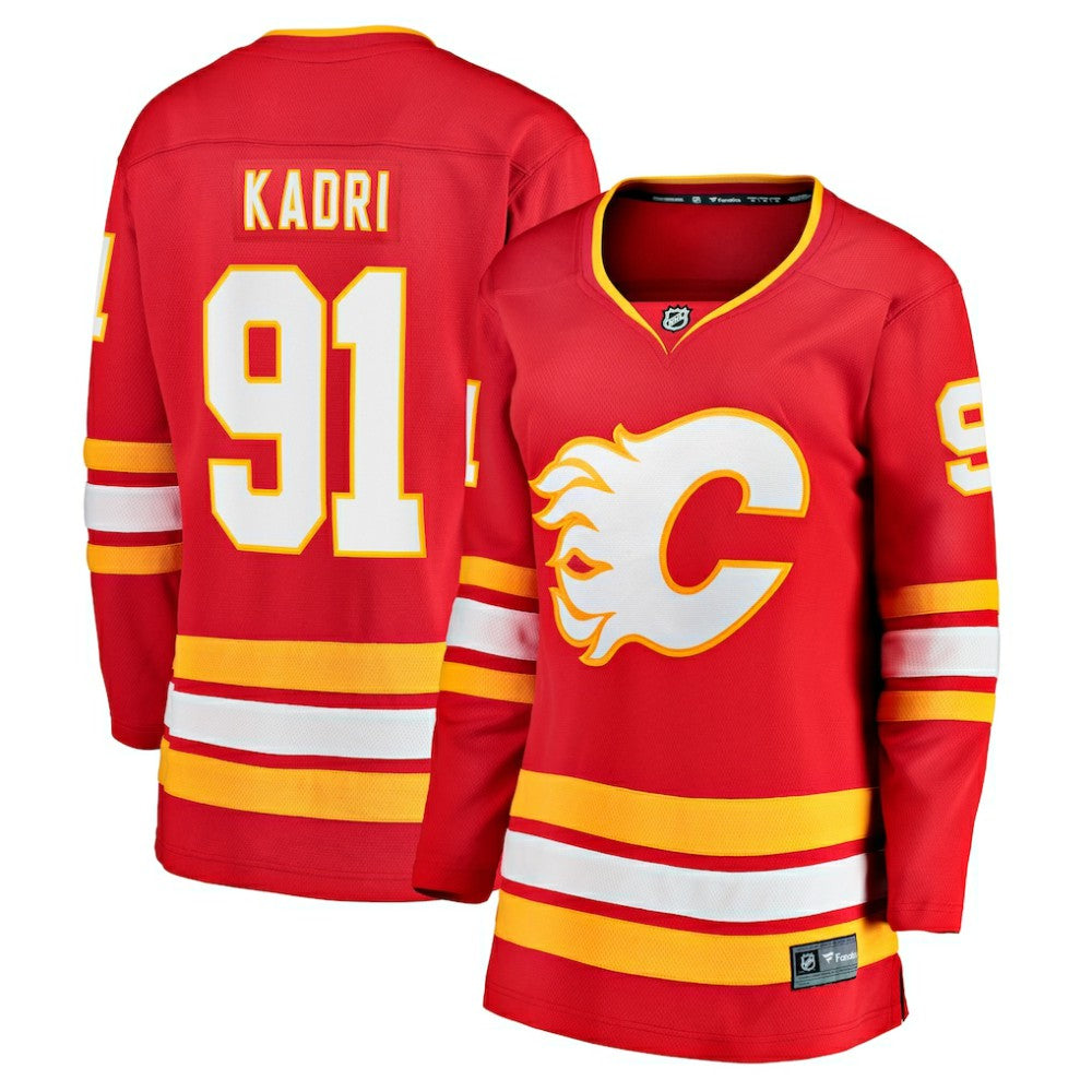 NHL Nazem Kadri Calgary Flames Fanatics Women's Home Breakaway Player Jersey - Red