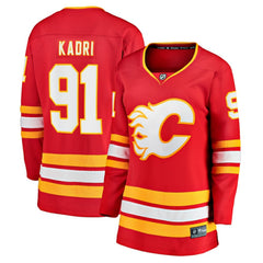NHL Nazem Kadri Calgary Flames Fanatics Women's Home Breakaway Player Jersey - Red