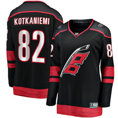 NHL Jesperi Kotkaniemi Carolina Hurricanes Fanatics Women's Home Breakaway Player Jersey - Black