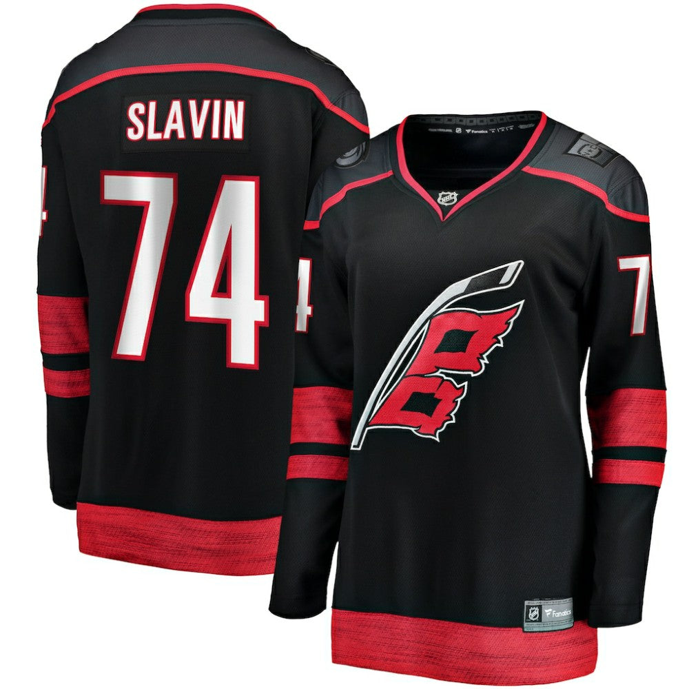NHL Jaccob Slavin Carolina Hurricanes Fanatics Women's Home Breakaway Player Jersey - Black