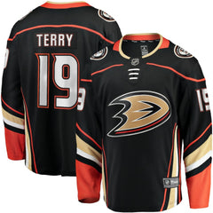 NHL Troy Terry Anaheim Ducks Fanatics Home Team Breakaway Player Jersey - Black