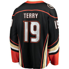 NHL Troy Terry Anaheim Ducks Fanatics Home Team Breakaway Player Jersey - Black