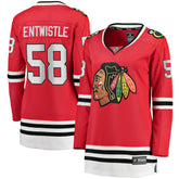 NHL MacKenzie Entwistle Chicago Blackhawks Fanatics Women's Home Breakaway Player Jersey - Red