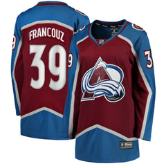 NHL Pavel Francouz Colorado Avalanche Fanatics Women's Home Breakaway Player Jersey - Burgundy