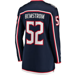NHL Emil Bemstrom Columbus Blue Jackets Fanatics Women's Home Breakaway Player Jersey - Navy