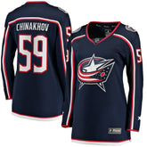 NHL Yegor Chinakhov Columbus Blue Jackets Fanatics Women's Home Breakaway Player Jersey - Navy