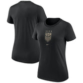 USWNT Women's Crest T-Shirt Black