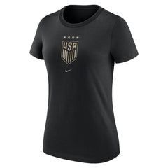 USWNT Women's Crest T-Shirt Black