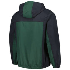 Liverpool Anorak Hoodie Quarter-Zip Jacket Green