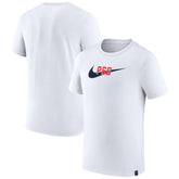 Paris Saint-Germain Swoosh T-Shirt White
