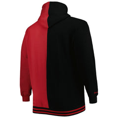 Miami Heat Hardwood Classics Big & Tall Hardwood Classics Split Pullover Hoodie Black/Red
