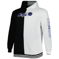 Orlando Magic Hardwood Classics Big & Tall Hardwood Classics Split Pullover Hoodie Black/White