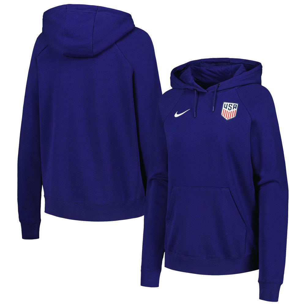 USMNT Women's Essential Raglan Pullover Hoodie Navy