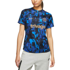 Chelsea Women's 2023/24 Home Academy Pro Pre-Match Top Blue