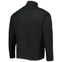 NHL Chicago Blackhawks Antigua Course Quarter-Zip Jacket - Heathered Black