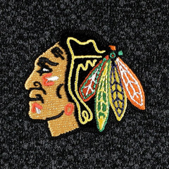 NHL Chicago Blackhawks Antigua Course Quarter-Zip Jacket - Heathered Black